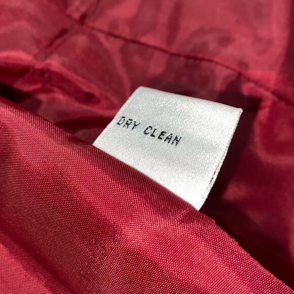 Talbots Sz 4 Wool Notched Collar 3 Button Collegiate Academy Blazer Cranberry - Picture 15 of 15